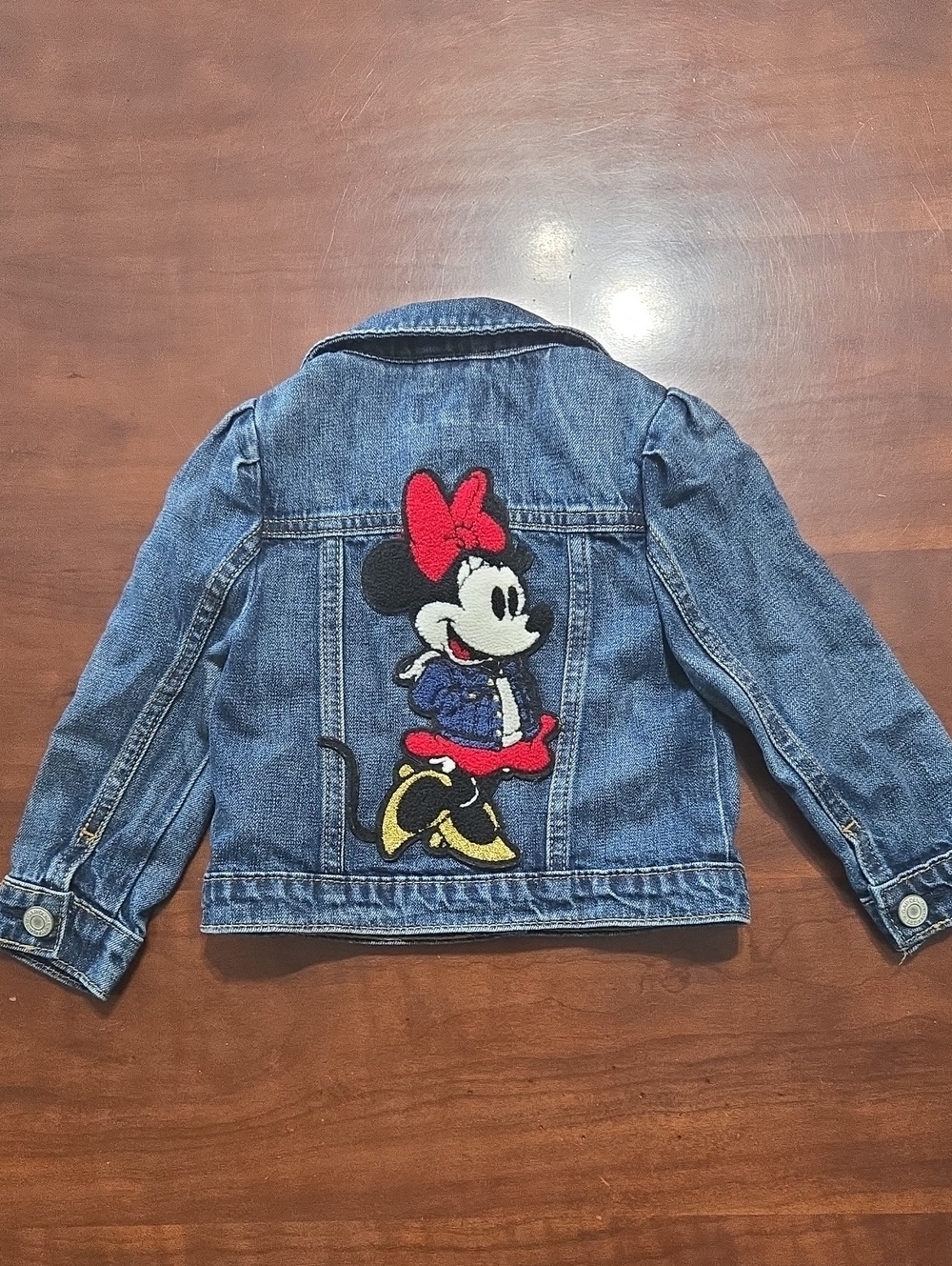 GAP Disney Kids Denim Jacket with Minnie Mouse Patch 2t